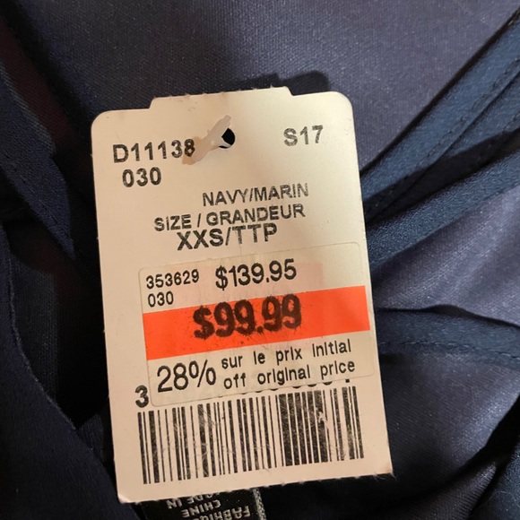 NWT Le Château Navy and floral shirt/tunic dress - Picture 5 of 8